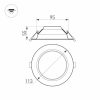 Светильник IM-CYCLONE-R115-10W White6000 (WH, 90 deg) (ARL, IP40 Металл, 3 года)