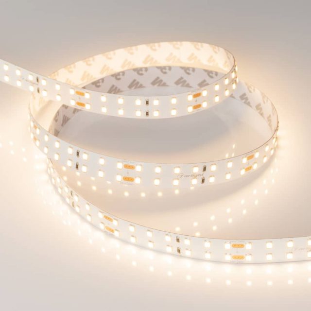 Лента RT 2-5000 24V Warm3000 2×2 (2835, 980 LED, LUX) (ARL, 20 Вт/м, IP20)