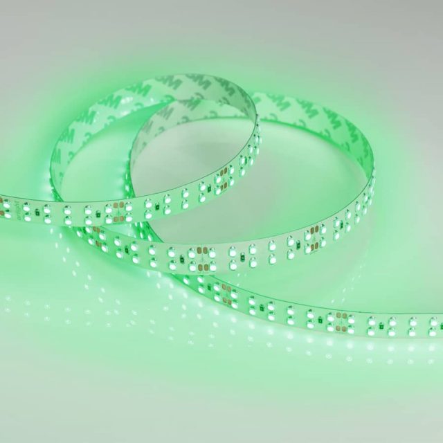 Лента RT 2-5000 24V Green 2×2 (3528, 1200 LED, LUX) (ARL, 19.2 Вт/м, IP20)