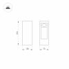 Светильник LGD-MARK-BOLL-H250-7W Warm3000 (GR, 60 deg, 230V) (ARL, IP54 Металл, 3 года)