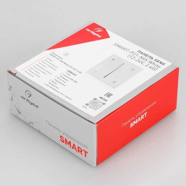 Панель Sens SMART-P21-MIX White (12-24V, 2.4G) (ARL, IP20 Пластик, 5 лет)