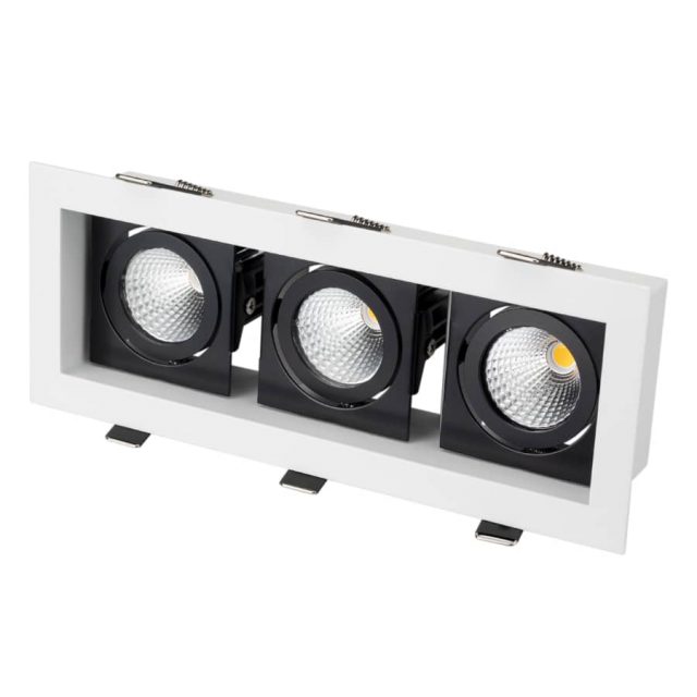 Светильник CL-KARDAN-S260x102-3x9W Warm (WH-BK, 38 deg) (ARL, IP20 Металл, 3 года)