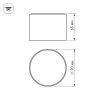 Светильник SP-RONDO-90B-8W White (ARL, IP40 Металл, 3 года)