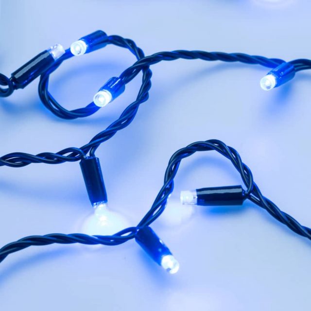 Светодиодная гирлянда ARD-STRING-CLASSIC-10000-BLACK-100LED-STD BLUE (230V, 7W) (ARDCL, IP65)