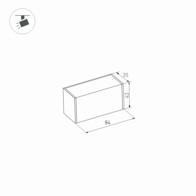 Светильник MAG-LASER-45-L84-3W Warm3000 (WH, 15 deg, 24V) (ARL, IP20 Металл, 3 года)