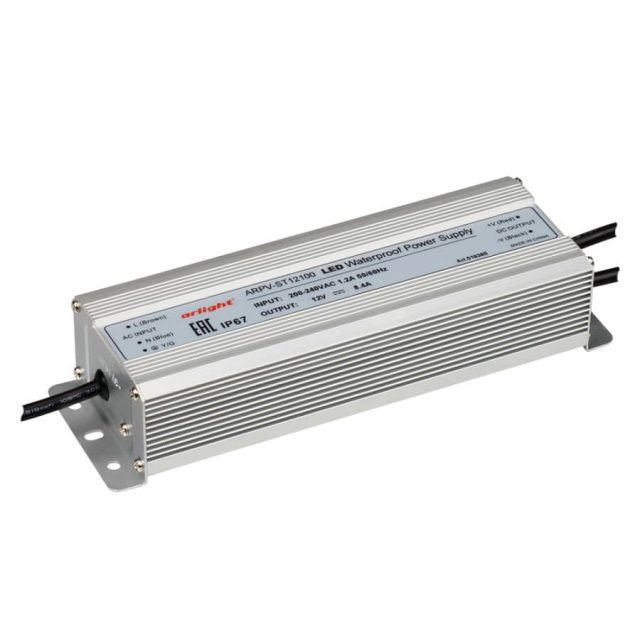 Блок питания ARPV-ST12100 (12V, 8.3A, 100W) (ARL, IP67 Металл, 3 года)