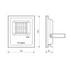 Светодиодный прожектор AR-FLG-FLAT-ARCHITECT-20W-220V White 50×70 deg (ARL, Закрытый)