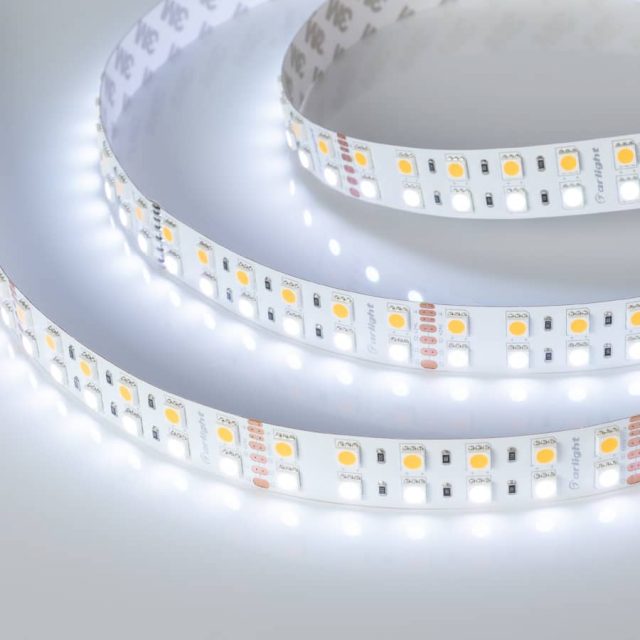 Лента RT 2-5000 24V RGB-Warm 2×2 (5060, 720 LED, LUX) (ARL, 32 Вт/м, IP20)