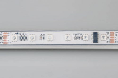 Лента DMX-5000P-5060-60 24V Cx6 RGB (14mm, 12.5W, IP66) (ARL, Закрытый, IP66)