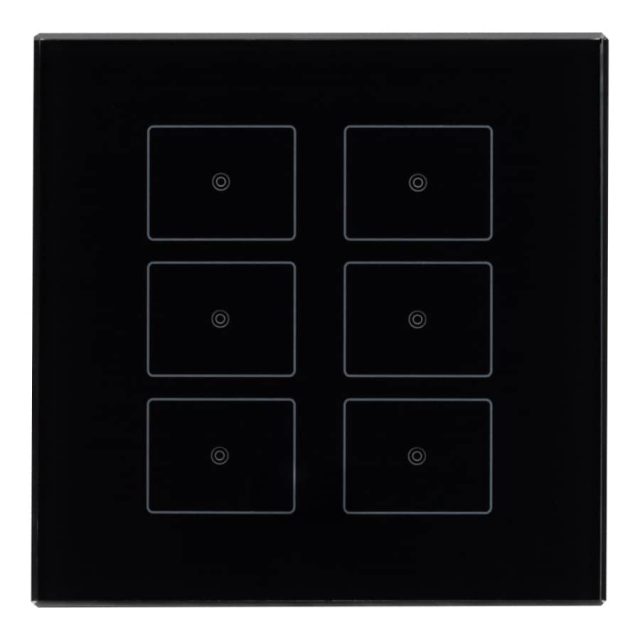 Панель Sens SR-KN0611-IN Black (KNX, DIM) (ARL, -)