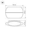 Светильник SP-Wall-140WH-Vase-6W Day White (ARL, IP54 Металл, 3 года)