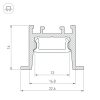 Профиль SL-COMFORT-2316-F-2000 ANOD BLACK (ARL, Алюминий)