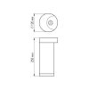 Светильник LGD-Path-Round120-H250B-12W Warm White (ARL, IP54 Металл, 3 года)