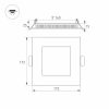 Светильник DL-172x172M-15W Warm White (ARL, IP40 Металл, 3 года)