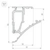 Профиль SHELF-620-2000-SET ANOD (ARL, Алюминий)