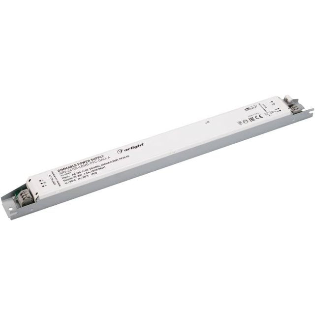 Блок питания ARV-24100-LONG-PFC-1-10V-A (24V, 4.2A, 100W) (ARL, IP20 Металл, 5 лет)