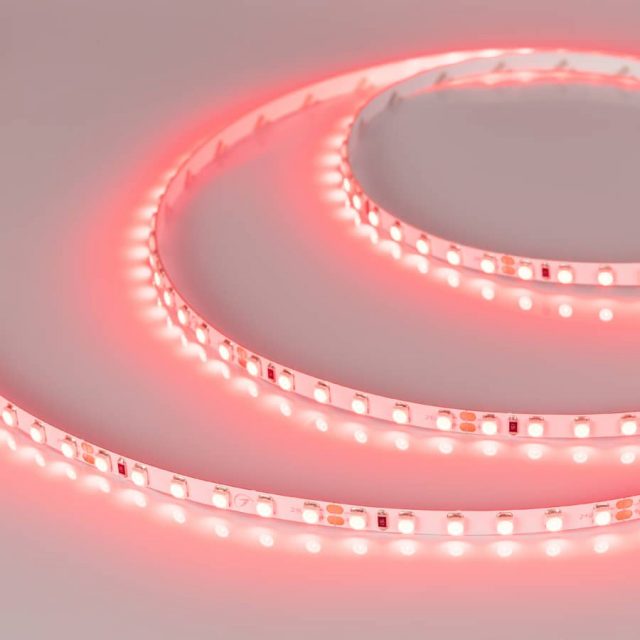 Лента RT 2-5000 24V Red 5mm 2x (3528, 600 LED, LUX) (ARL, 9.6 Вт/м, IP20)