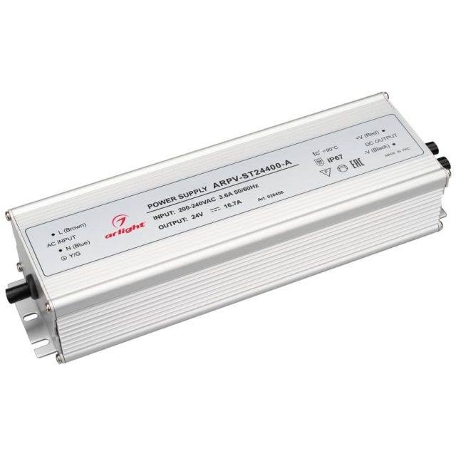 Блок питания ARPV-ST24400-A (24V, 16.7A, 400W) (ARL, IP67 Металл, 3 года)