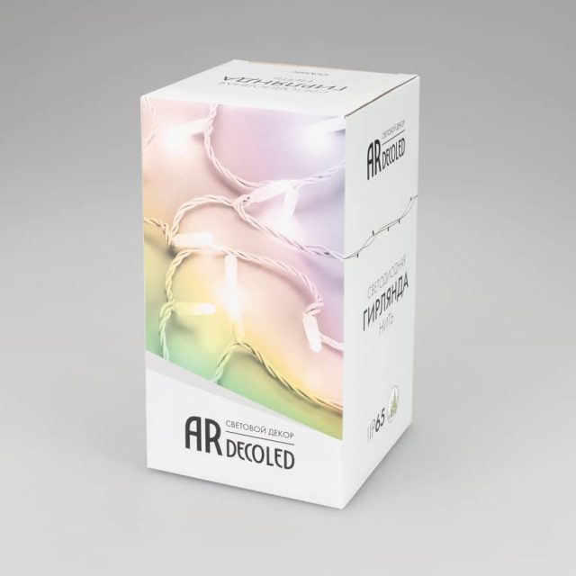 Светодиодная гирлянда ARD-STRING-CLASSIC-20000-WHITE-200LED-MILK-SYNC RGB (230V, 13W) (ARDCL, IP65)