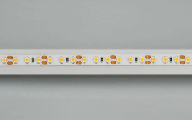 Лента RT 2-5000 12V Warm3000 2x (3528, 600 LED, LUX) (ARL, 9.6 Вт/м, IP20)