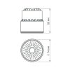 Светодиодный модуль SP-POLO-15W White 40deg (2-3) (ARL, Металл)