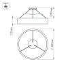 Светильник SP-TOR-RING-HANG-R600-42W Warm3000 (BK, 120 deg) (ARL, IP20 Металл, 3 года)
