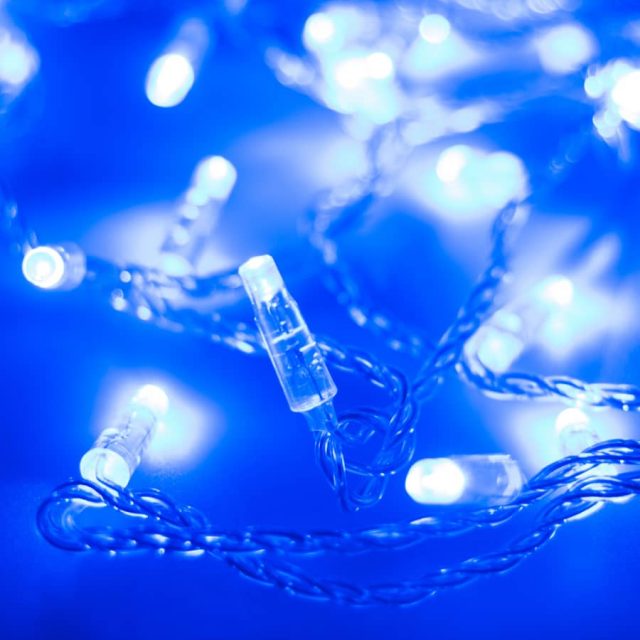 Светодиодная гирлянда ARD-STRING-CLASSIC-10000-CLEAR-100LED-STD BLUE (230V, 7W) (ARDCL, IP65)