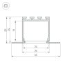 Профиль PLS-LOCK-H25-FM-2000 ANOD (ARL, Алюминий)