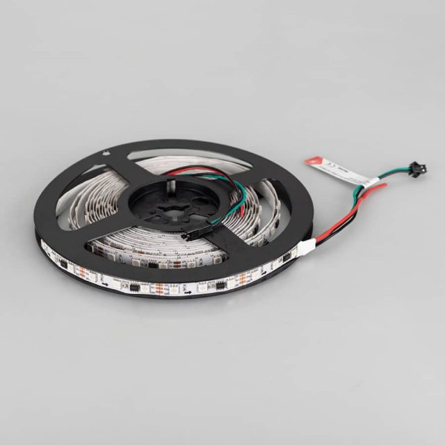 Лента SPI-5000-5060-60 12V Cx3 RGB (10mm, 14.4W/m, IP20) (ARL, Открытый, IP20)