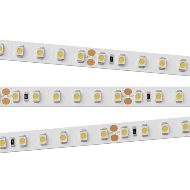 Лента RT 2-5000 24V Warm2700 2x (3528, 600 LED, CRI98) (ARL, 9.6 Вт/м, IP20)