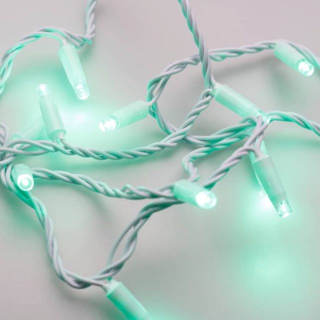 Светодиодная гирлянда ARD-STRING-CLASSIC-10000-WHITE-100LED-STD GREEN (230V, 7W) (ARDCL, IP65)