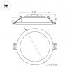 Светильник DL-BL225-24W Day White (ARL, IP40 Металл, 3 года)