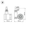 Светодиодный светильник LGD-520BK-30W-4TR White (ARL, IP20 Металл, 3 года)