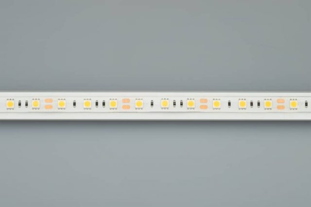 Лента RTW 2-5000SE 12V Warm 2x (5060, 300 LED, LUX) (ARL, 14.4 Вт/м, IP65)