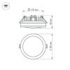Светодиодная панель LTD-85SOL-5W Day White (ARL, IP44 Пластик, 3 года)