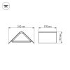 Светильник LGD-Wall-Delta-1R-12W Warm White (ARL, IP54 Металл, 3 года)