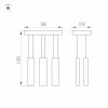 Светильник SP-LEGACY-S585x250-6x6W Warm3000 (BK, 34 deg) (ARL, IP20 Металл, 3 года)