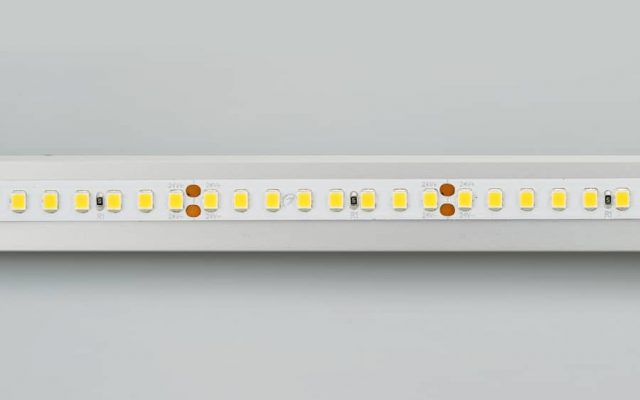 Лента RT 2-5000 24V Cool 8K 2x (2835, 160 LED/m, LUX) (ARL, 12 Вт/м, IP20)