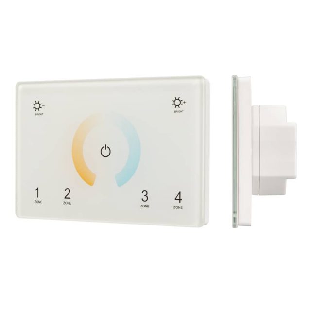 Панель Sens SMART-P81-MIX White (230V, 4 зоны, 2.4G) (ARL, IP20 Пластик, 5 лет)