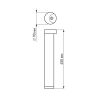 Светильник LGD-Path-Round90-H450B-7W Warm White (ARL, IP54 Металл, 3 года)