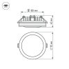 Светодиодная панель LTD-95SOL-10W White (ARL, IP44 Пластик, 3 года)