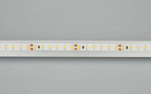 Лента RTW 2-5000SE 24V Warm 2x (3528, 600 LED, LUX) (ARL, 9.6 Вт/м, IP65)