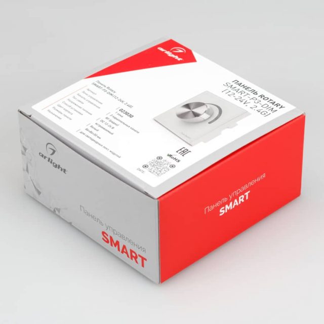 Панель Rotary SMART-P3-DIM (12-24V, 2.4G) (ARL, IP20 Пластик, 5 лет)