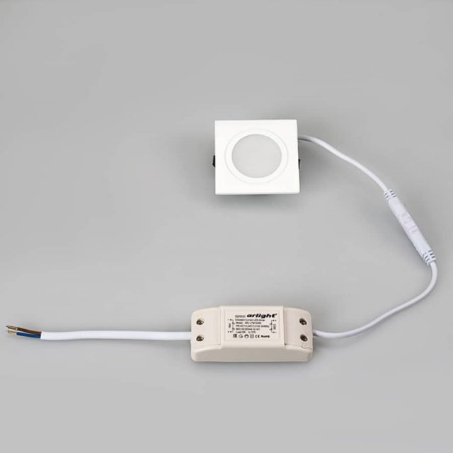 Светодиодный светильник LTM-S60x60WH-Frost 3W White 110deg (ARL, IP40 Металл, 3 года)
