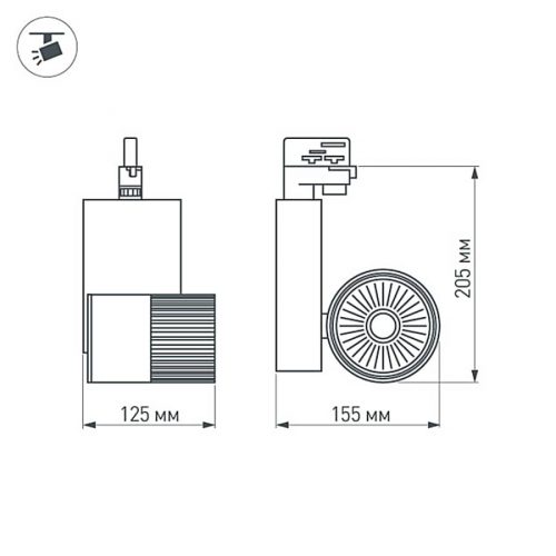 Светодиодный светильник LGD-2271WH-30W-4TR White 24deg (ARL, IP20 Металл, 3 года)