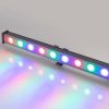 Светодиодный прожектор AR-LINE-1000M-24W-24V RGB (Grey, 30 deg, DMX512) (ARL, Закрытый)