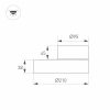 Светильник SP-RONDO-FLAP-R210-20W Day4000 (BK, 110 deg) (ARL, IP40 Металл, 3 года)