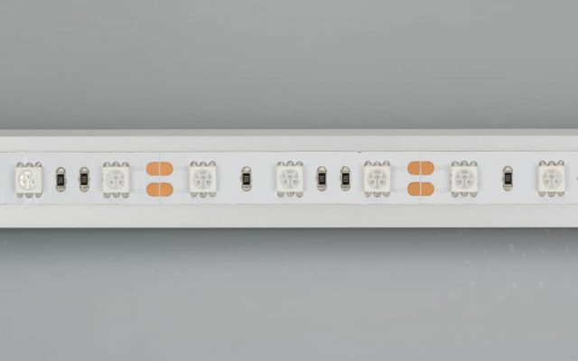 Лента RT 2-5000 12V Orange 2x (5060, 300 LED, LUX) (ARL, 14.4 Вт/м, IP20)