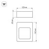 Светильник LGD-Wall-Frame-2B-5W Warm White (ARL, IP54 Металл, 1 год)
