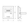 Светодиодный прожектор AR-FLG-FLAT-10W-220V White (ARL, Закрытый)